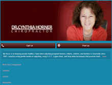 Tablet Screenshot of drcynthiahorner.com